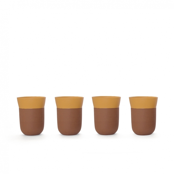 TCHAA Cup – Set of 4 Ocher