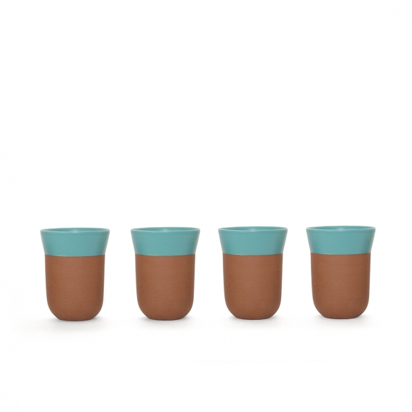 TCHAA Cup – Set of 4 Turquoise